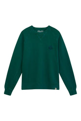 ANTON Sweatshirt Mens - Organic Cotton Teal Green